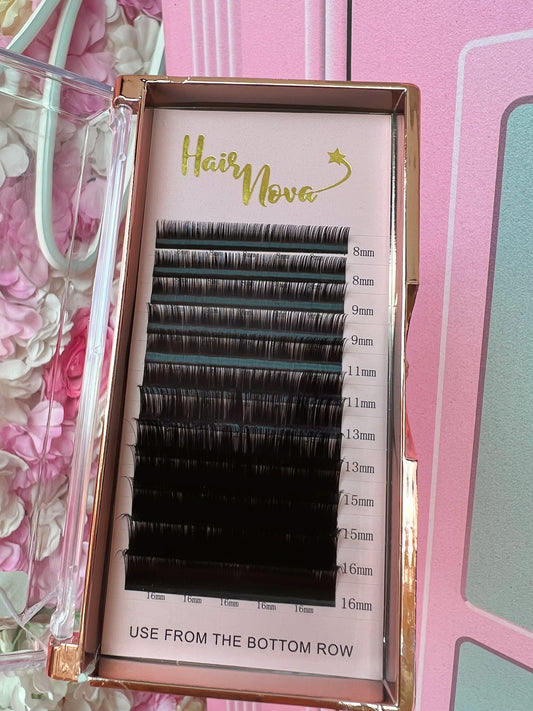 Mixed Lash Tray – Thickness 0.07C – Curl – (8-16mm) – Russian